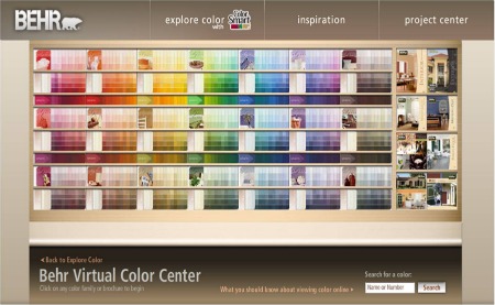 Behr Paint Colors Interior Color Chart