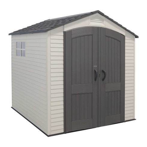 vinyl outdoor storage buildings comparison: Cosmos vs Lifetime