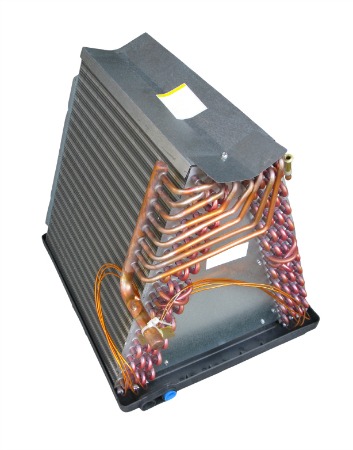 Shown here is an evaporator coil, also known as an air conditioner coil. Evaporator coil replacement may be an option for you. Talk to a contractor.