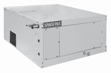High velocity vs low velocity air conditioning systems: Shown here is a high velocity system by SpacePak.