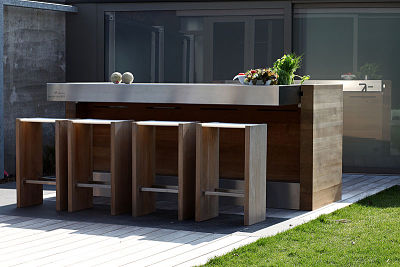 outdoor cooking area