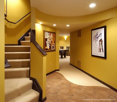 Find ideas on basement remodeling for a vision disability.