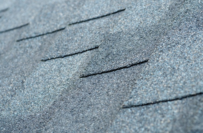 Blue asphalt, like the Mediterranean Sea, is a cheerful alternative to rocky earth tones.