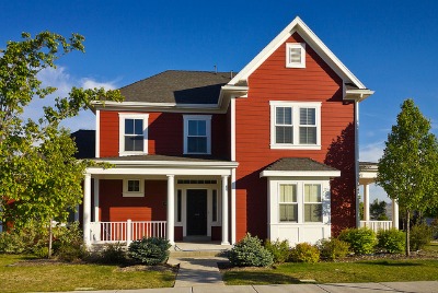 Green siding comes in different materials, styles and colors. Photo by Photo Dean on Flickr.