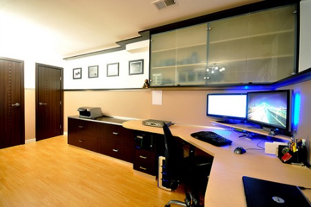 Home office remodeling for a physical disability. Photo by Yury Primakov on Flickr.
