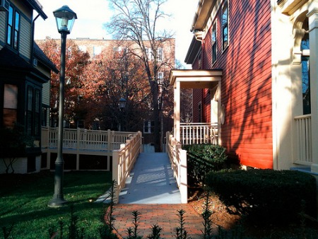 Remodeling an outdoor area for a physical disability. Photo by kbrookes on Flickr.