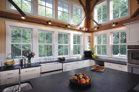 Replacement windows 101 guide. Shown here are double-hung windows by Marvin.