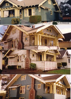 Vinyl siding installation is a snap. Photo by dawniecakes on Flickr..