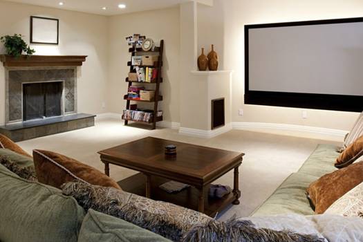 Convert a basement into a home theater